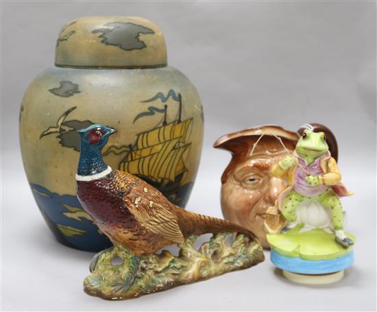 A Doulton jug and other ceramics